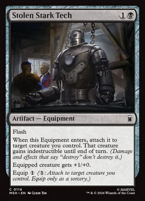 MtG Marvel Super Heroes Common Stolen Stark Tech #114、ToyWiz、kayou