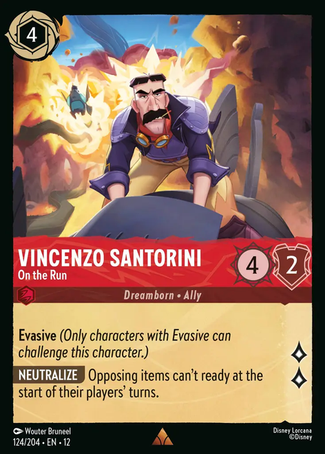 Vincenzo Santorini - On the Run (Foil) | Wilds Unknown、Disney Lorcana、kayou