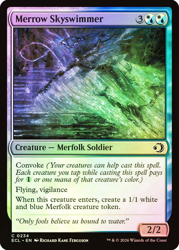 Merrow Skyswimmer SGL-MTG-ECL-234-ENF、Magic: The Gathering、kayou