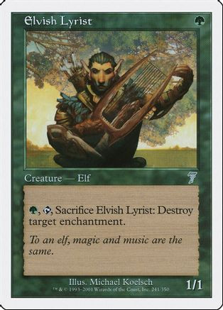 Elvish Lyrist (7ED-241) - 7th Edition Foil、Wizards of the Coast、kayou