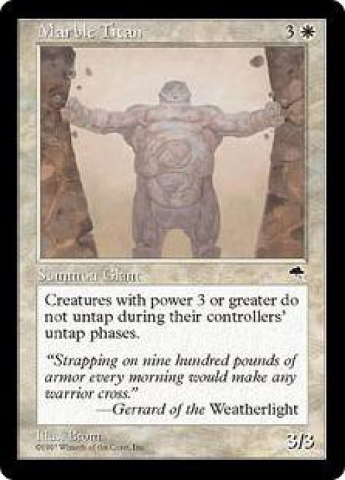 MtG Tempest Rare Marble Titan #28、ToyWiz、kayou