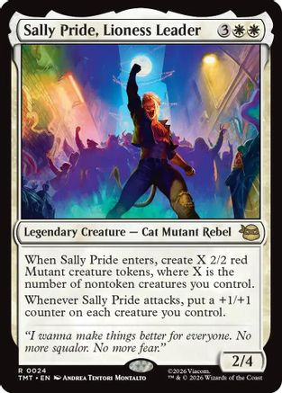 Sally Pride, Lioness Leader (TMT-024) - Teenage Mutant Ninja Turtles Foil、Wizards of the Coast、kayou