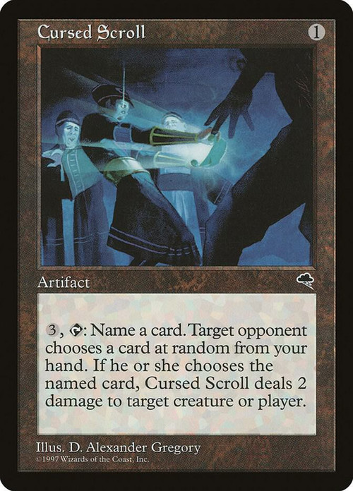 MtG Tempest Rare Cursed Scroll #281 Damaged、ToyWiz、kayou