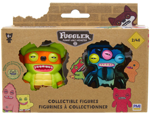 Fuggler Series 2 Michelangelo & Annoyed Alien 2.5-Inch Mini Figure 2-Pack、ToyWiz、kayou