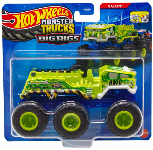 Hot Wheels Monster Trucks Big Rigs 5 Alarm Diecast Car、ToyWiz、kayou