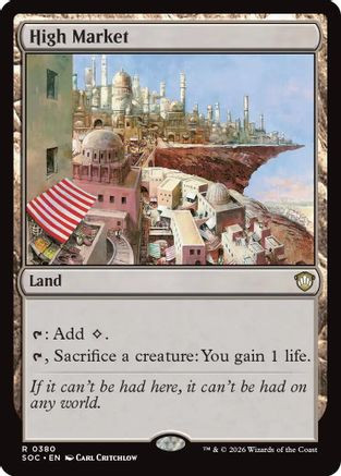 High Market (SOC-380) - Commander: Secrets of Strixhaven、Wizards of the Coast、kayou