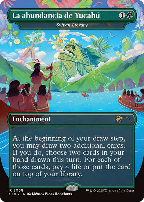 Sylvan Library La abundancia de Yucahu (Secret Lair - Nuestra Magia) | Secret Lair Drops、Magic: The Gathering、kayou