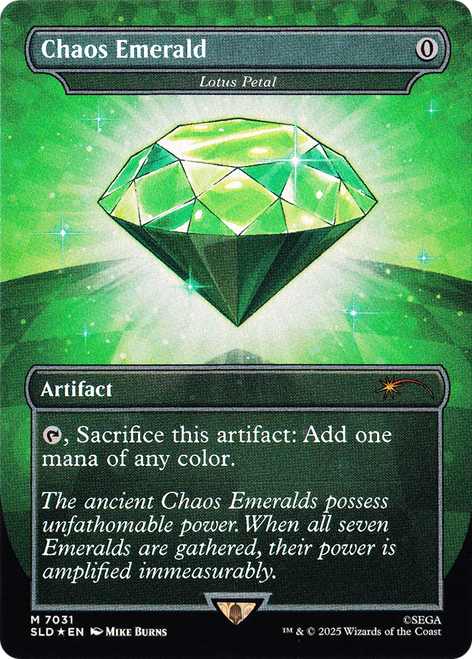 Lotus Petal Chaos Emerald (#7031) (Foil) (Secret Lair - Sonic: Chaos Emeralds) | Secret Lair Drops、Magic: The Gathering、kayou
