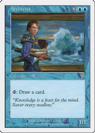 Archivist (7ED-061) - 7th Edition、Wizards of the Coast、kayou