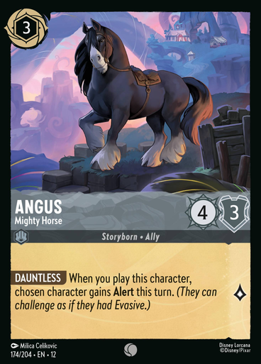 Angus - Mighty Horse (Foil) | Wilds Unknown、Disney Lorcana、kayou