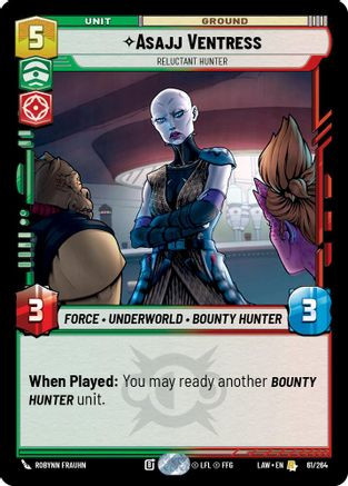 Asajj Ventress - Reluctant Hunter (61/264) - A Lawless Time、Fantasy Flight Games、kayou
