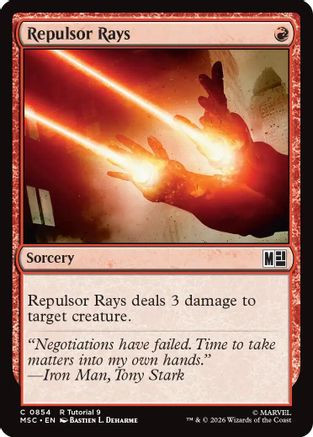 Repulsor Rays (0854) (MSC-854) - Commander: Marvel Super Heroes、Wizards of the Coast、kayou