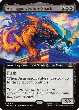 Armaggon, Future Shark (Extended Art) (TMT-264) - Teenage Mutant Ninja Turtles Foil、Wizards of the Coast、kayou