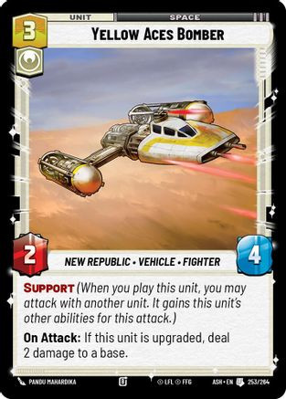 Yellow Aces Bomber (253/264) - Ashes of the Empire、Fantasy Flight Games、kayou