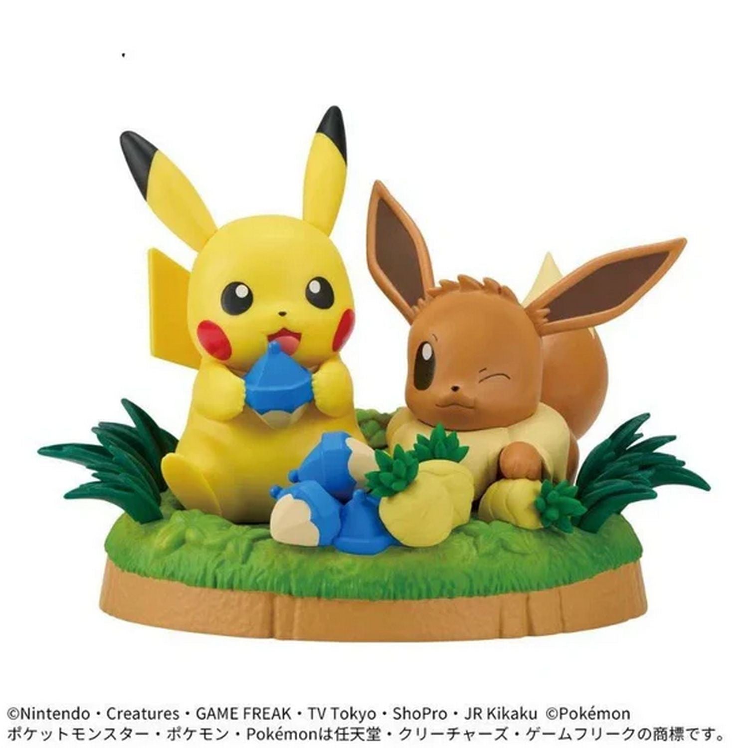 Pokemon Mogu Mogu Time Pikachu & Eevee Figure、Bandai、kayou