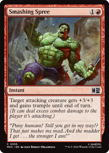 Smashing Spree (Foil) | Marvel Super Heroes Commander、Magic: The Gathering、kayou