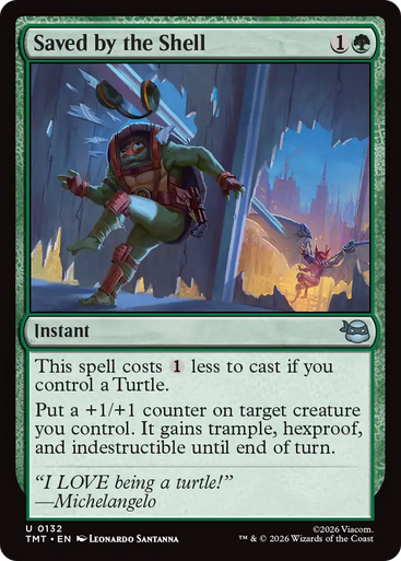 Saved by the Shell (Foil) | Teenage Mutant Ninja Turtles、Magic: The Gathering、kayou