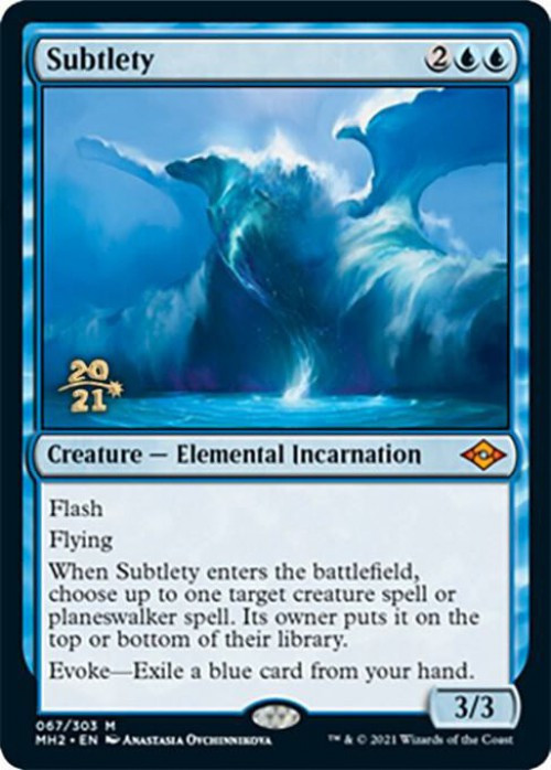 MtG Trading Card Game Modern Horizons 2 Mythic Rare Subtlety #67 Prerelease FOIL、ToyWiz、kayou
