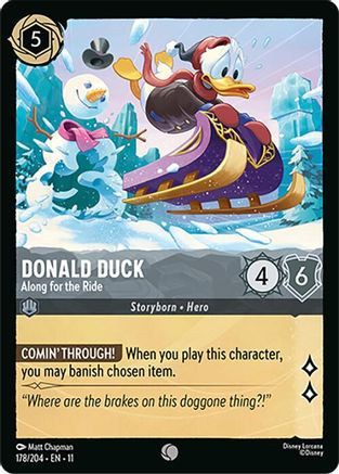 Donald Duck - Along for the Ride (178/204) - Winterspell Cold Foil、Ravensburger、kayou