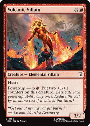 Volcanic Villain (MSH-159) - Marvel Super Heroes Foil、Wizards of the Coast、kayou