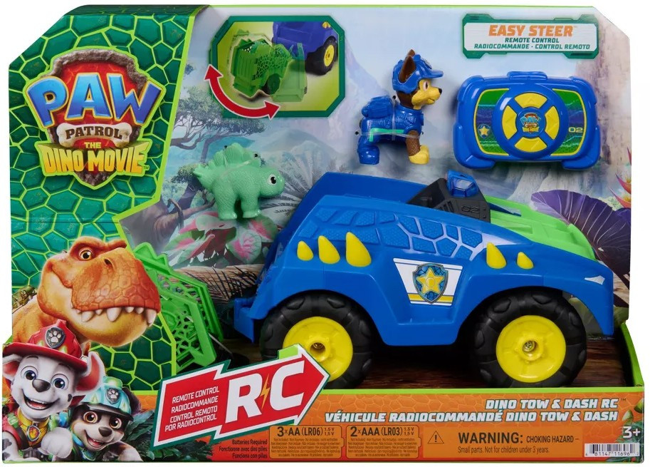 Paw Patrol The Dino Movie Dino Tow & Dash R/C Remote Control Vehicle、ToyWiz、kayou