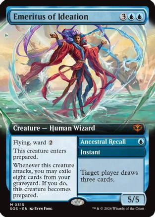 Emeritus of Ideation (Extended Art) (SOS-315) - Secrets of Strixhaven Foil、Wizards of the Coast、kayou