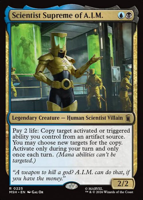 MtG Marvel Super Heroes Rare Scientist Supreme of A.I.M. #225、ToyWiz、kayou