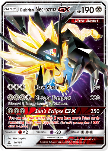 Dusk Mane Necrozma-GX 90/156 - Ultra Prism Holofoil (HP)、The Pokémon Company、kayou