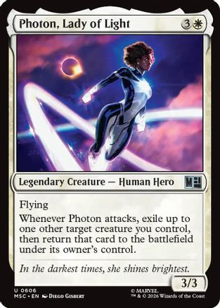 Photon, Lady of Light (MSC-606) - Commander: Marvel Super Heroes、Wizards of the Coast、kayou