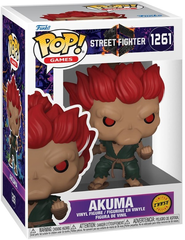 Funko Street Fighter 6 POP! Games Akuma Vinyl Figure #1261 Chase Version、ToyWiz、kayou