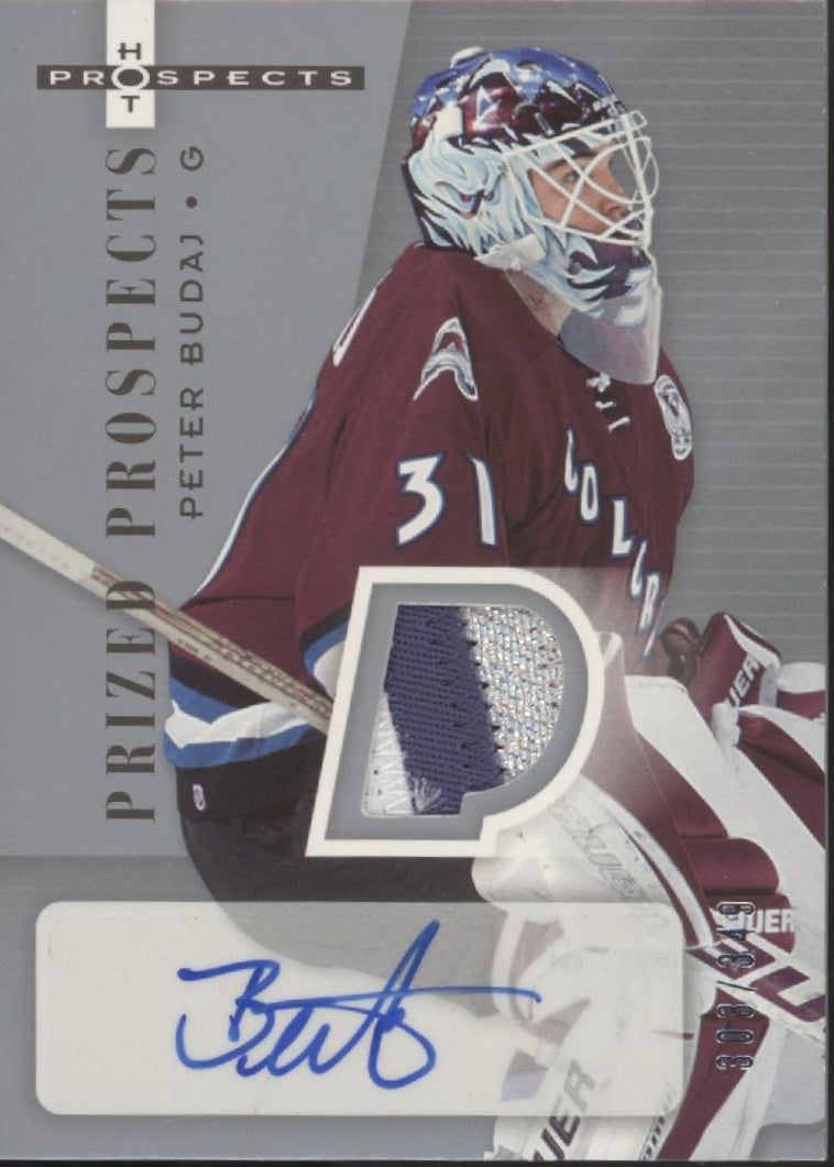 Peter Budaj 2005-06 Fleer Hot Prospects Swatch Auto 303/349 #231、Collector Store LLC、kayou