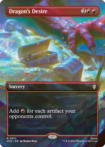 Dragons Desire (Borderless Scene) | The Hobbit Commander、Magic: The Gathering、kayou