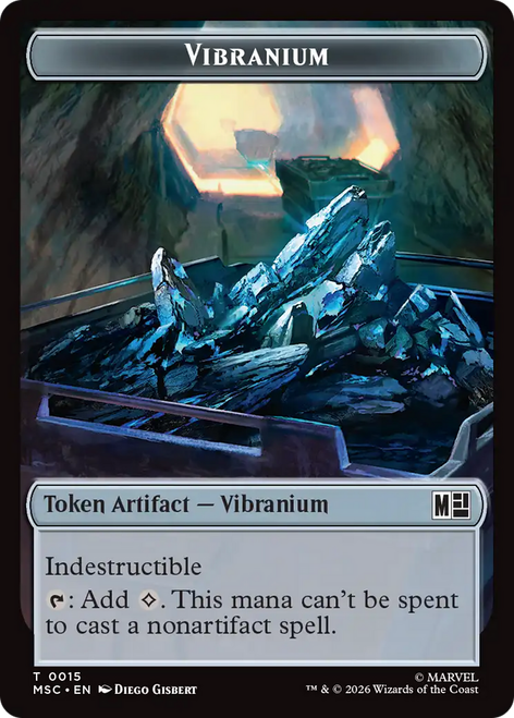 Marvel Super Heroes Commander - Vibranium (#15) Token | Marvel Super Heroes Commander、Magic: The Gathering、kayou