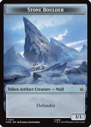 Stone Boulder // Dragon Double-Sided Token (HOB-11 // 5) - The Hobbit、Wizards of the Coast、kayou