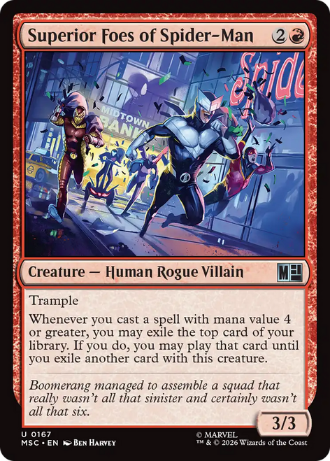 Superior Foes of Spider-Man (Surge Foil) | Marvel Super Heroes Commander、Magic: The Gathering、kayou