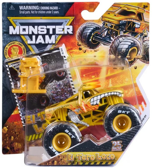 Monster Jam Trophy Card Series 01 El Toro Loco Diecast Car、ToyWiz、kayou