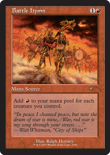 Battle Hymn (Foil) (Secret Lair - Back In My Day!) | Secret Lair Drops、Magic: The Gathering、kayou