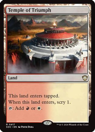 Temple of Triumph (SOC-417) - Commander: Secrets of Strixhaven、Wizards of the Coast、kayou