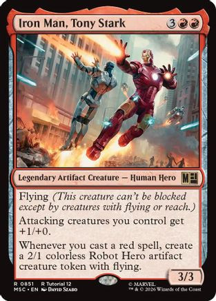 Iron Man, Tony Stark (0851) (MSC-851) - Commander: Marvel Super Heroes、Wizards of the Coast、kayou