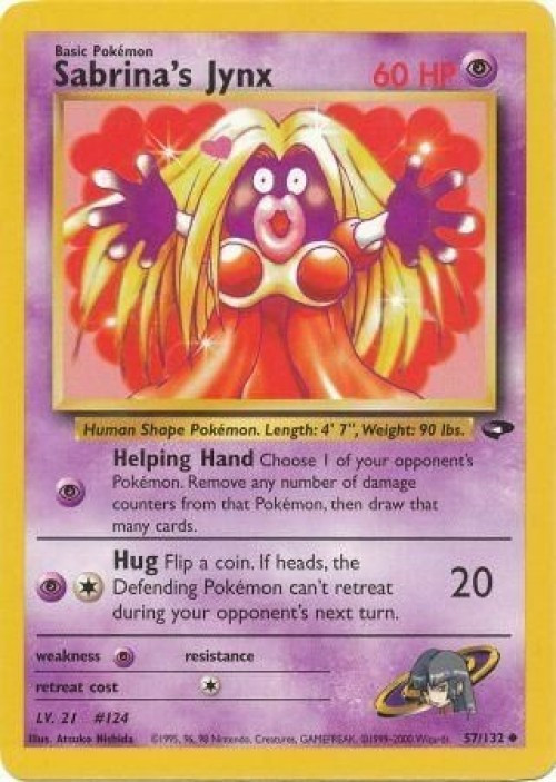 Pokemon Gym Challenge Uncommon Sabrina's Jynx #57 1st Edition、ToyWiz、kayou
