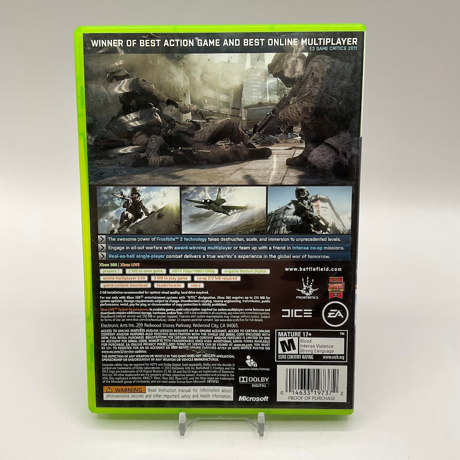 Battlefield 3 Xbox 360 Used #3、Collector Store LLC - VG、kayou