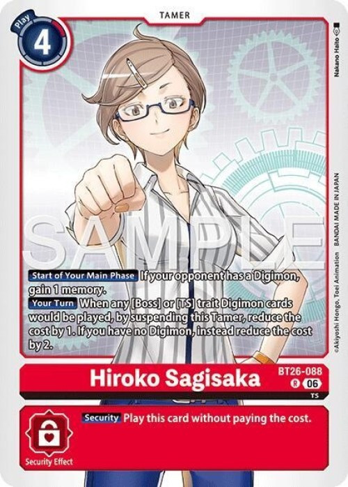 Digimon Trading Card Game Timeless Bonds Rare Hiroko Sagisaka BT26-088 (Pre-Order)、ToyWiz、kayou
