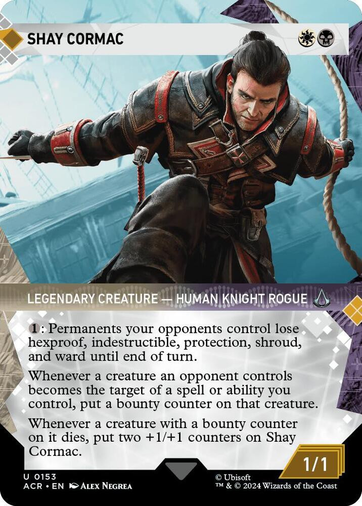 MtG Assassin's Creed Uncommon Shay Cormac #153 Showcase Foil、ToyWiz、kayou