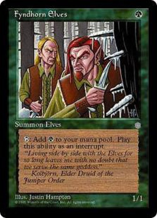 MtG Ice Age Common Fyndhorn Elves #244 Lightly Played、ToyWiz、kayou