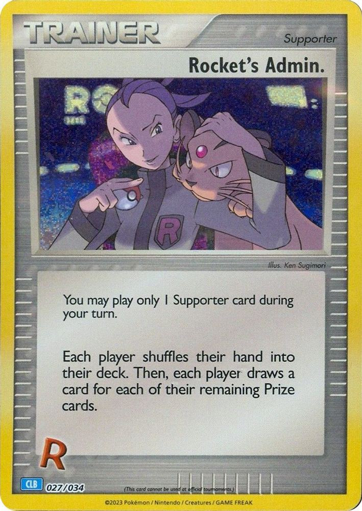 Pokemon Trading Card Game Classic Classic Collection Rocket's Admin. #27 CLB、ToyWiz、kayou