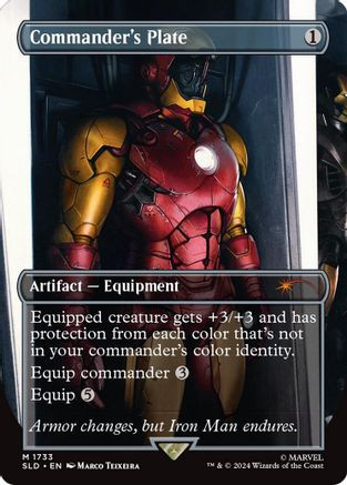Commander's Plate (1733) (Rainbow Foil) (SLD-1733) - Secret Lair Drop Series Foil、Wizards of the Coast、kayou