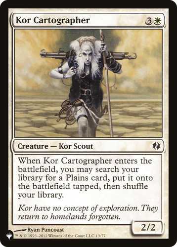 Kor Cartographer (LIST-13/77) - The List、Wizards of the Coast、kayou