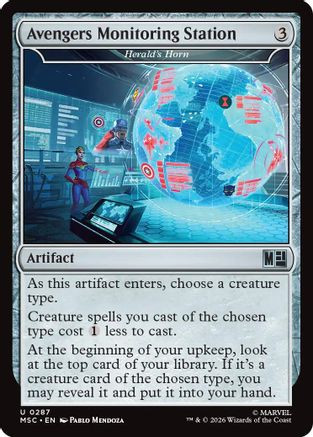 Avengers Monitoring Station - Herald's Horn (Surge Foil) (MSC-287) - Commander: Marvel Super Heroes Foil、Wizards of the Coast、kayou
