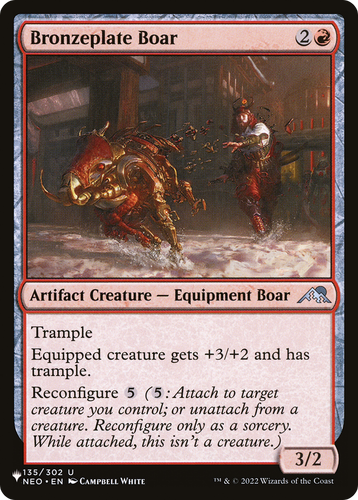 Bronzeplate Boar (LIST-135/302) - The List、Wizards of the Coast、kayou