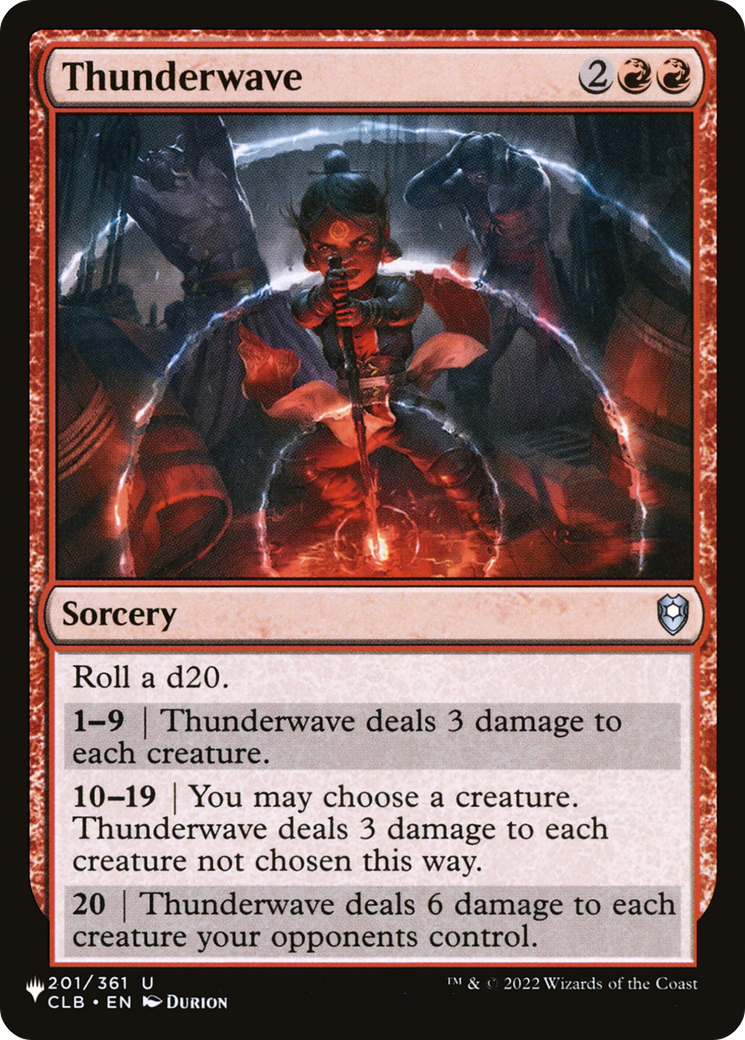 Thunderwave (LIST-201/361) - The List、Wizards of the Coast、kayou
